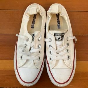 White slip on converse